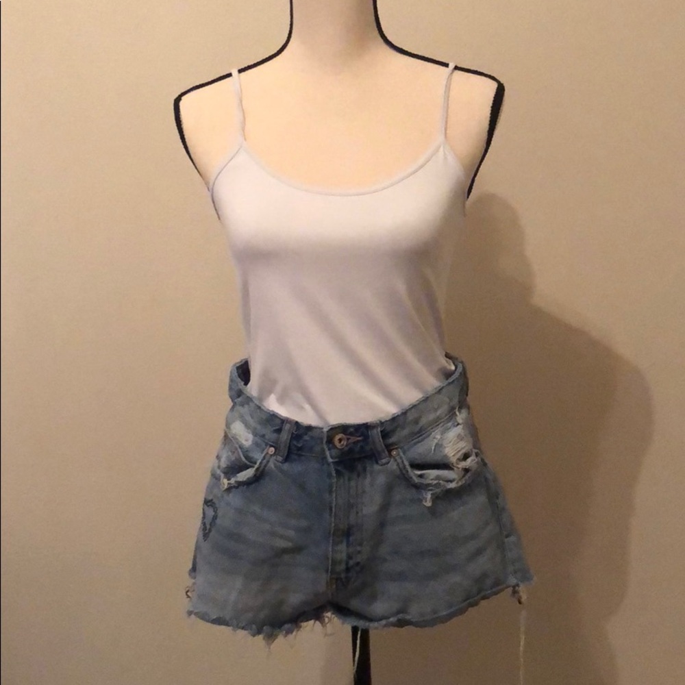 Denim shorts